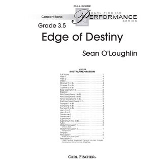 Carl Fischer Music Edge of Destiny - by Sean O'Loughlin
