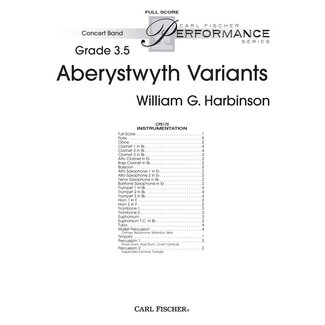 Carl Fischer Music Aberystwyth Variants - by