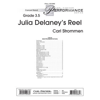Carl Fischer Music Julia Delaney's Reel - by Carl Strommen