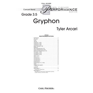 Carl Fischer Music Gryphon - by Tyler Arcari