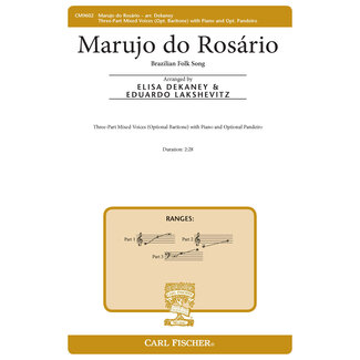 Carl Fischer Music Marujo do Rosario - by Brazilian Folk Song