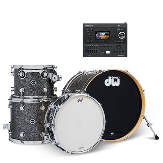DW DW - DEKTFP04TA070V51 - DWe 4pc Shell Pack Bundle (Black Galaxy) / Roland V51