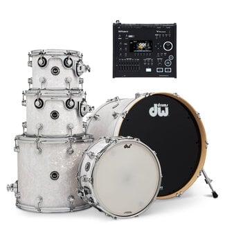 DW DW - DEKTFP05TBWMV71 - DWe 5pc Shell Pack Bundle (White Marine Pearl) / Roland V71