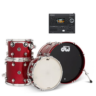 DW DW - DEKTLC04TABCMV51 - DWe 4pc Shell Pack Bundle (Black Cherry Metallic) / Roland V51