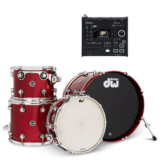DW DW - DEKTLC04TABCMV71 - DWe 4pc Shell Pack Bundle (Black Cherry Metallic) / Roland V71
