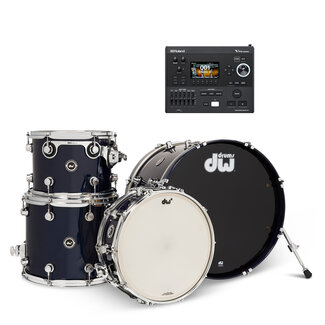DW DW - DEKTLC04TAMBMV51 - DWe 4pc Shell Pack Bundle (Midnight Blue Metallic) / Roland V51