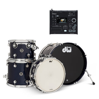 DW DW - DEKTLC04TAMBMV71 - DWe 4pc Shell Pack Bundle (Midnight Blue Metallic) / Roland V71