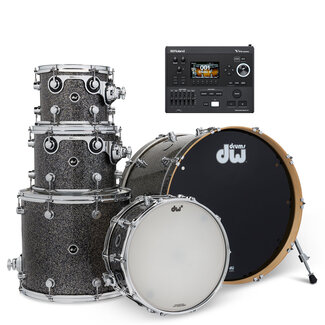 DW DW - DEKTFP05TB070V51 - DWe 5pc Shell Pack Bundle (Black Galaxy) / Roland V51