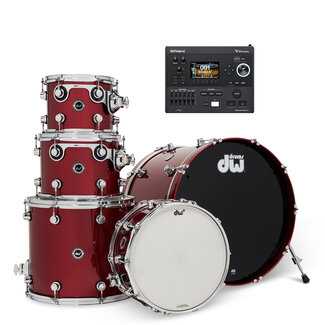 DW DW - DEKTLC05TBBCMV51 - DWe 5pc Shell Pack Bundle (Black Cherry Metallic) / Roland V51
