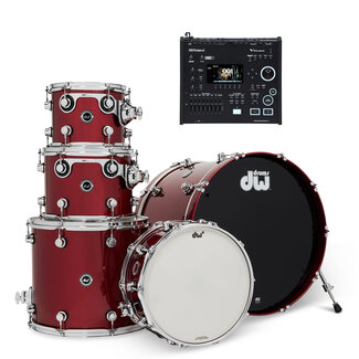 DW DW - DEKTLC05TBBCMV71 - DWe 5pc Shell Pack Bundle (Black Cherry Metallic) / Roland V71