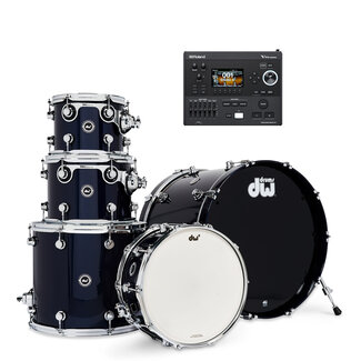 DW DW - DEKTLC05TBMBMV51 - DWe 5pc Shell Pack Bundle (Midnight Blue Metallic) / Roland V51