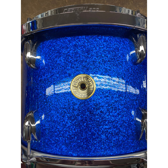 Gretsch - Broadkaster 9x13 Tom - Blue Sparkle - Signed by Fred Gretsch (Used)