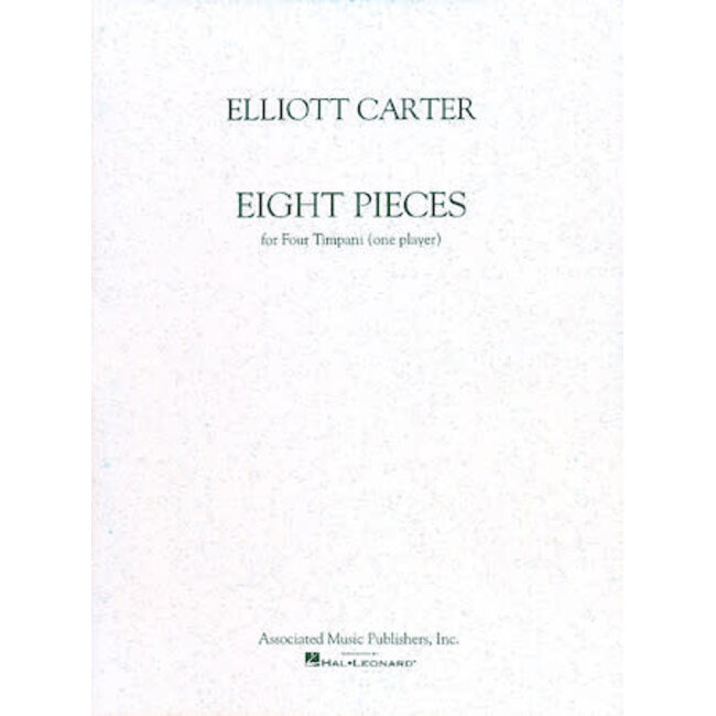 8 Pieces for 4 Timpani (One Player) - by Elliott Carter - HL50234240