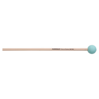 Malletech Malletech - NR13R - Natural Rubber Green Med. Hard Xylophone/Bell Mallets (Pair) - Rattan