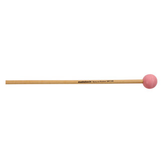 Malletech Malletech - NR19R - Natural Rubber Pink Hard Xylophone/Bell Mallets (Pair) - Rattan