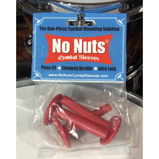 No Nuts Percussion No Nuts - 5002 - Red Cymbal Sleeves 3-PK