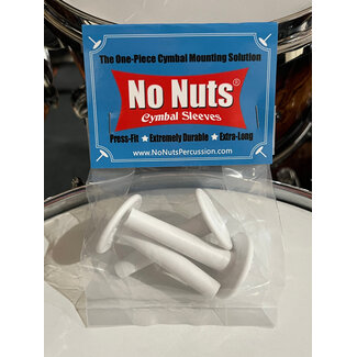 No Nuts Percussion No Nuts - 5004 - White Cymbal Sleeves 3-PK
