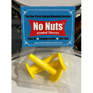 No Nuts Percussion No Nuts - 5007 - Yellow Cymbal Sleeves 3-PK