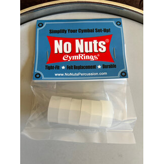 No Nuts Percussion No Nuts - 6002 - Trans CymRings 6-PK (Translucent)