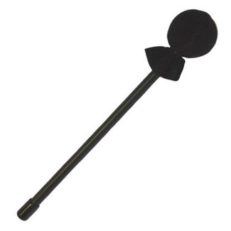 Remo Remo - HK-0140-70- - Mallet, 3/8" X 10", Black Plastic Handle, 40Mm Rubber Head, Soft Black Cover