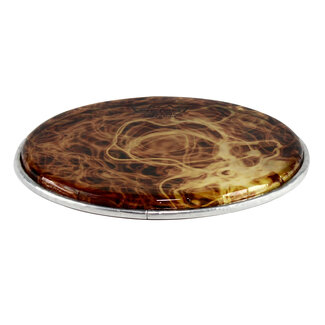 Remo Remo - DA-4390-SD-SC016 - **Special Order**, Doumbek Drumhead, Dx Series, Skyndeep, Clear Tone, 9" Diameter, 3/8" Collar, Crimped Hoop, 'Yellow Mist' Graphic