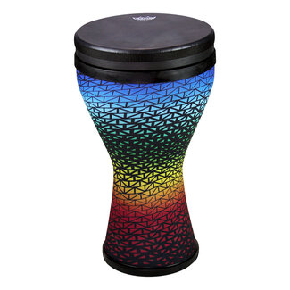 Remo Remo - DK-2510-67- - Festival Doumbek, Pre-Tuned, 10" Diameter, 17.5" Height, Black Suede Fliptop Replaceable, Holi Blue