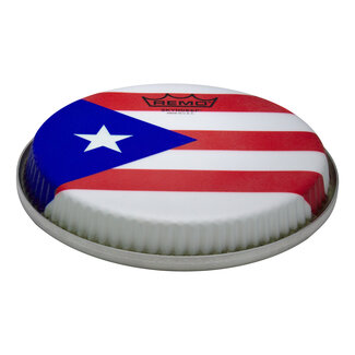 Remo Remo - M3-R850-S5-SD008 - **Special Order**, Bongo Drumhead, R-Series, 8.50", Low Collar, Skyndeep, "Puerto Rican Flag" Graphic