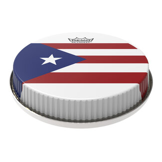 Remo Remo - M6-R850-S5-SD008 - Bongo Drumhead, R-Series, 8.50", Skyndeep, "Puerto Rican Flag" Graphic