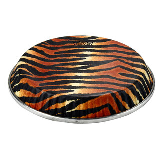 Remo Remo - M4-1175-S6-D2007 - Conga Drumhead, Symmetry, 11.75" D2, Skyndeep, "Tiger Stripe" Graphic