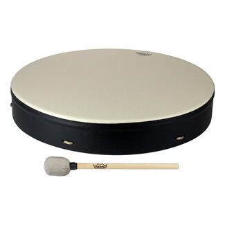 Remo Remo - E1-0322-71-CST - Drum, Buffalo, 22" Diameter, 3.5" Depth, With Comfort Sound Technology, Mallet, Black
