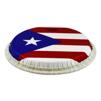 Remo Remo - M7-1175-S6-SD008 - Conga Drumhead, Tucked, 11.75", Skyndeep, "Puerto Rican Flag" Graphic