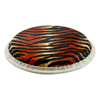 Remo Remo - M7-1175-S6-SD007 - **Special Order**, Conga Drumhead, Tucked, 11.75", Skyndeep, "Tiger Stripe" Graphic