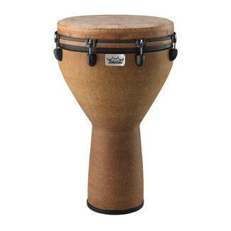Remo Remo - DJ-0016-05- - Djembe, Mondo, Key-Tuned, 16" X 27", Skyndeep Fiberskyn, Contour Tuning Brackets, Earth Finish