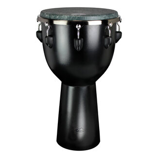 Remo Remo - DJ-6012-70- - **Remo Asia**, Djembe, Apex Djembe, 12" X 22", Key-Tuned, Skyndeep Goat Stripe Black Drumhead, Black