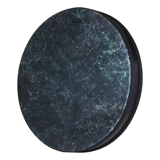 Remo Remo - ET-0216-71-SD009 - Ocean Drum, 16" Diameter, 2 1/2" Depth, Nightwaves, Skyndeep Graphic, Black