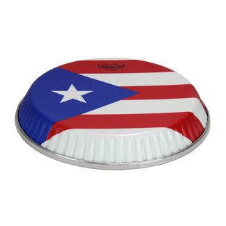 Remo Remo - M4-1175-S6-D1008 - Conga Drumhead, Symmetry, 11.75" D1, Skyndeep, "Puerto Rican Flag" Graphic