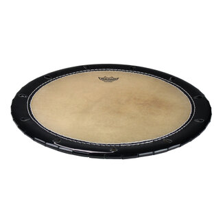 Remo Remo - TK-1915-B3-SN003 - Taiko Drumhead, Okedaiko, Skyndeep Natural Calfskin, 19" Od, 15" Crown Dia., Black Edge