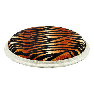 Remo Remo - M7-1250-S6-SD007 - **Special Order**, Conga Drumhead, Tucked, 12.5", Skyndeep, "Tiger Stripe" Graphic