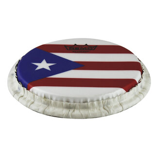 Remo Remo - M9-0715-S4-SD008 - Bongo Drumhead, Tucked, 7.15", Skyndeep, "Puerto Rican Flag" Graphic