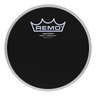 Remo Remo - PS-0406-MP- - Batter, Crimplock, Pinstripe, Ebony, 6" Diameter