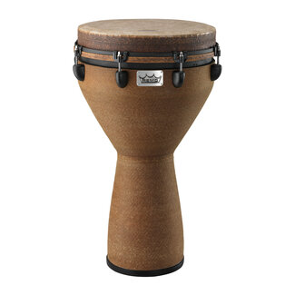 Remo Remo - DJ-0014-05- - Djembe, Mondo, Key-Tuned, 14" X 25", Skyndeep Fiberskyn, Contour Tuning Brackets, Earth Finish