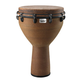 Remo Remo - DJ-0018-05- - Djembe, Mondo, Key-Tuned, 18" X 28", Skyndeep Fiberskyn, Contour Tuning Brackets, Earth Finish