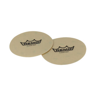Remo Remo - HK-6204-02- - Pack, Clear Dot Patch Sound Control, 4" Diameter, 2 Pcs