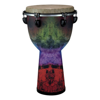 Remo Remo - DJ-6112-51- - Djembe, Designer Series, Apex, 12" X 22", Key-Tuned, Skyndeep Fiberskyn, Beige Drumhead, Mystic Red
