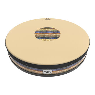 Remo Remo - DT-0130-16-CST - Drum Table Top, Tunable, 30" X 5", Comfort Sound Technology Drumhead, Island Finish, Rubber Feet, 3 Pairs Nsl Black Mallets