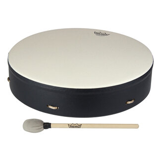 Remo Remo - E1-0316-71-CST - Drum, Buffalo, 16" Diameter, 3.5" Depth, With Comfort Sound Technology, Mallet, Black