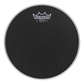 Remo Remo - ES-0810-MP- - Batter, Crimplock, Emperor, Black Suede, 10" Diameter