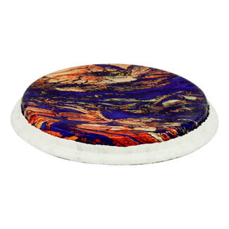 Remo Remo - M9-0900-S5-SD006 - **Special Order**, Bongo Drumhead, Tucked, 9", Skyndeep, "Molten Sea" Graphic