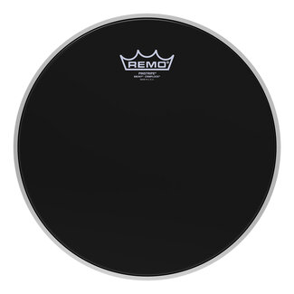 Remo Remo - PS-0412-MP- - Batter, Crimplock, Pinstripe, Ebony, 12" Diameter