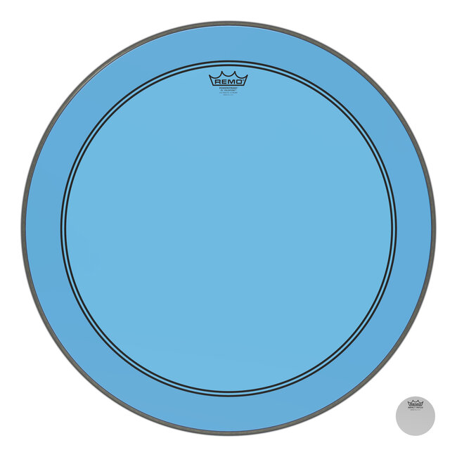 Remo - P3-1326-CT-BU - Bass Drum, Powerstroke 3, Colortone, 26" Diameter, Blue